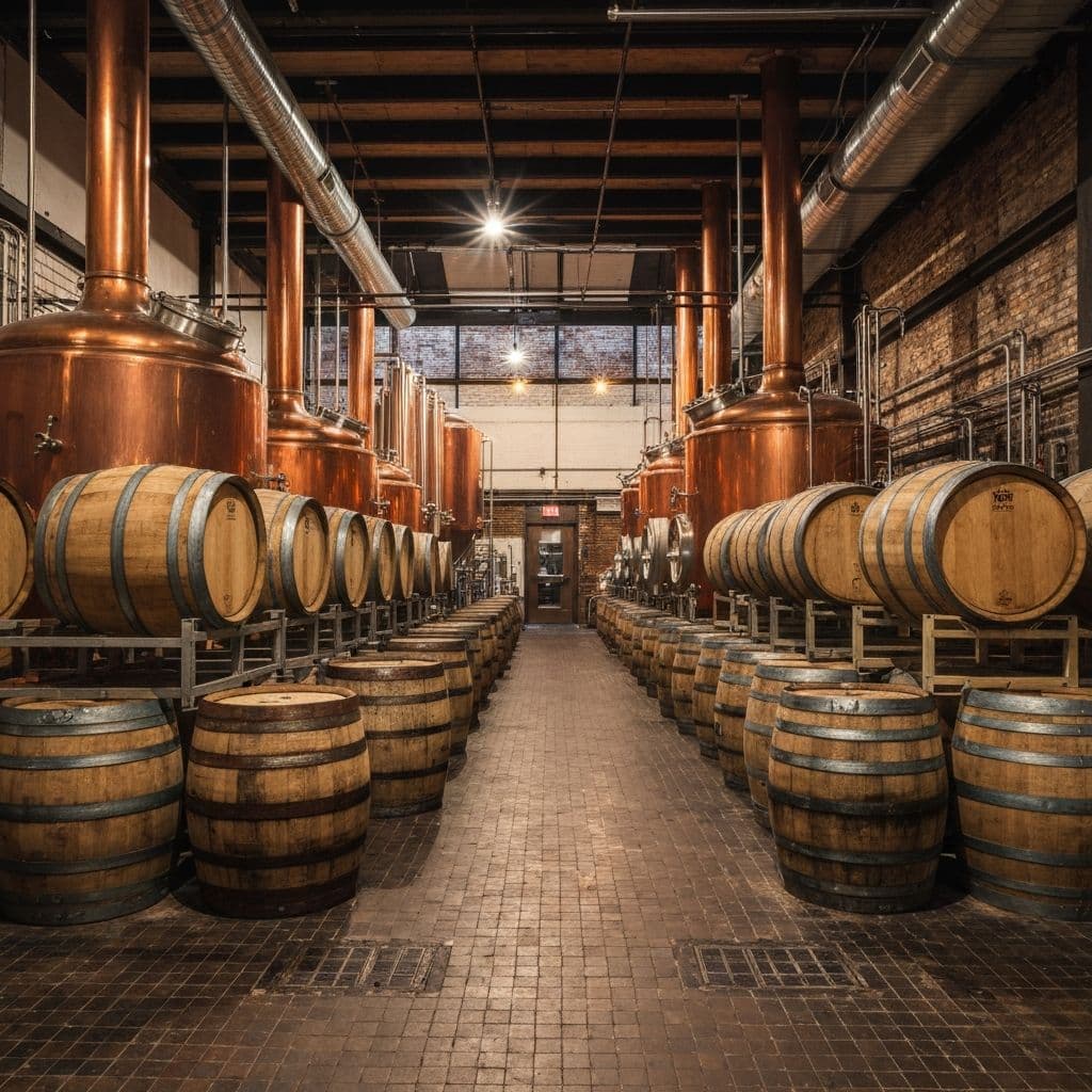 Interior de cervecería artesanal